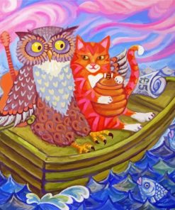 The Owl And The Pussycat Art Diamond Paintings