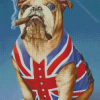 Patriotic Bulldog Diamond Painting