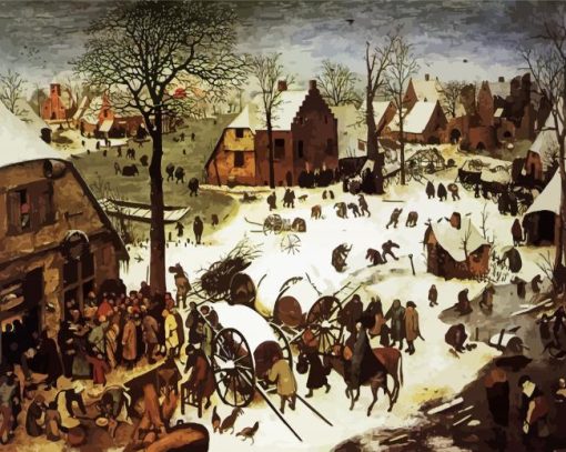 Pieter Bruegel The Elder The Census At Bethlehem Diamond Paintings