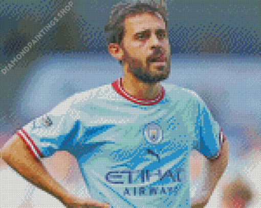 Footballer Bernardo Silva Diamond Paintings