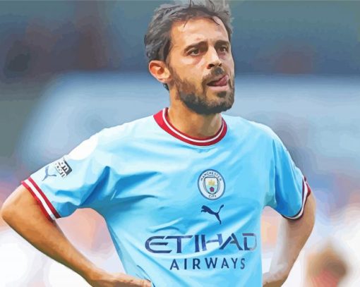 Footballer Bernardo Silva Diamond Paintings