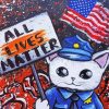 Lovable Police Cat Diamond Paintings