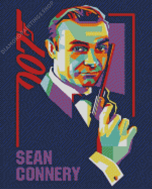 Pop Art Sean Connery Diamond Paintings