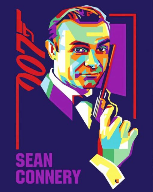 Pop Art Sean Connery Diamond Paintings