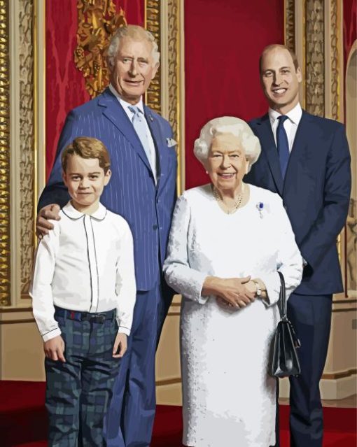 Queen Elizabeth And The Royal Family Diamond Paintings