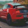 Red Ford Shelby GT500 Car Diamond Paintings