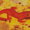 Red Spotted Newt Diamond Paintings