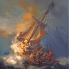 The Storm on the Sea Of Galilee By Rembrandt Diamond Paintings