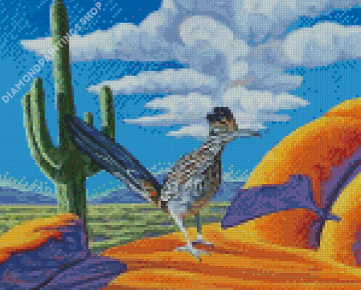 Roadrunner Desert Bird Diamond Paintings