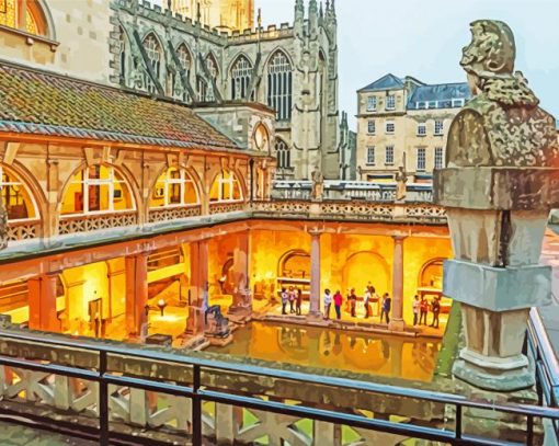 Roman Baths England Diamond Paintings