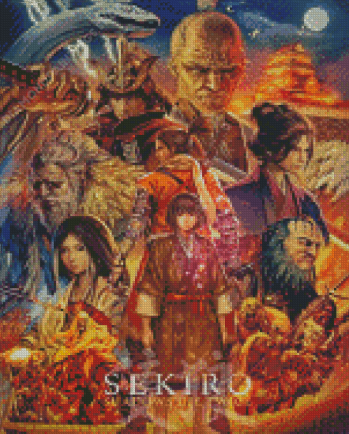 Sekiro Shadows Die Twice Game Poster Diamond Paintings