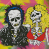 Sid And Nancy Skull Diamond Paintings