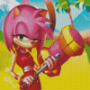 Sonic Amy Rose Game Diamond Paintings