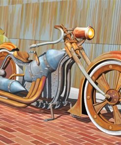Steam Chopper Bike Diamond Paintings