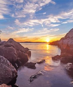 Sunrise At Lake Champlain Vermont Diamond Paintings