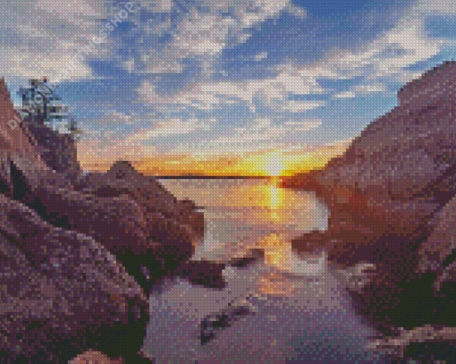 Sunrise At Lake Champlain Vermont Diamond Paintings