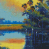 Sunrise On The Indian River By Willie Daniels Diamond Paintings