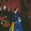 The Blue Dress By Auguste Toulmouche Diamond Paintings