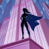 The Supergirl Silhouette Diamond Paintings