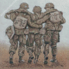 Three Army Brothers Art Diamond Paintings