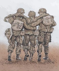Three Army Brothers Art Diamond Paintings