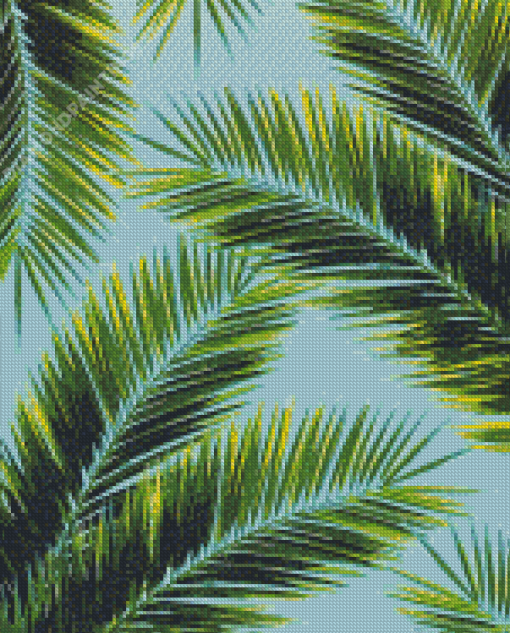 Tropical Palm Leaves Diamond Paintings