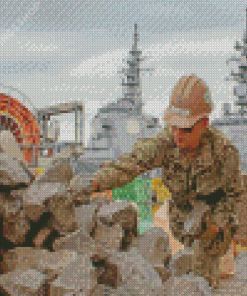 US Seabees Diamond Paintings