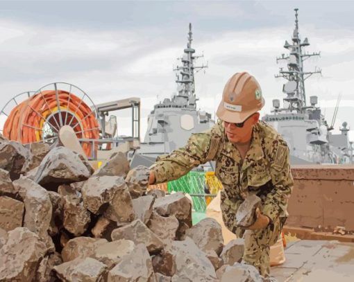 US Seabees Diamond Paintings