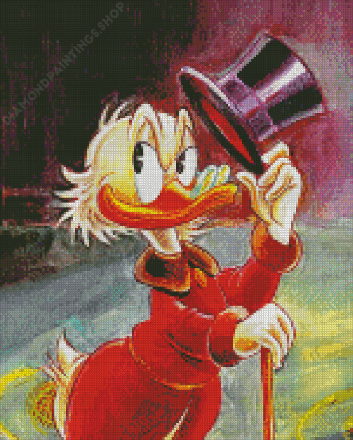 Uncle Scrooge Cartoon Character Diamond Paintings