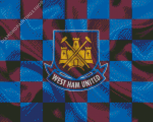 United FC West Ham Emblem Diamond Paintings