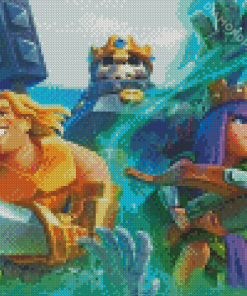 Video Game Characters Clash Royale Diamond Paintings