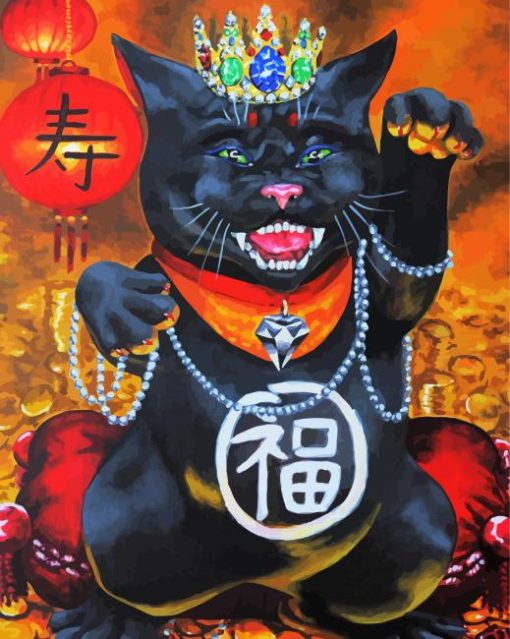 Wealthy Cat Art Diamond Paintings