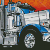 White Tow Truck Art Diamond Paintings