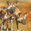 Wild African Hunting Dogs Diamond Paintings