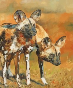 Wild African Hunting Dogs Diamond Paintings