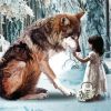 Wolf and Girl Diamond Paintings