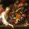 Woman Arranging Flowers Diamond Paintings