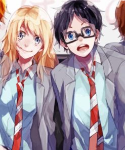Your Lie in April Anime Characters Diamond Paintings