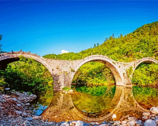 Zagori Bridge Diamond Paintings