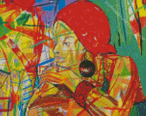 Abstract Uganda Woman Diamond Paintings