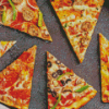 Aesthetic Pizza Slices Diamond Paintings