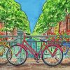 Aesthetic Amsterdam Bicycle Art Diamond Paintings