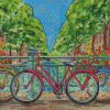 Aesthetic Amsterdam Bicycle Art Diamond Paintings