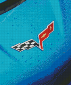 Aesthetic Corvette Emblem Diamond Paintings