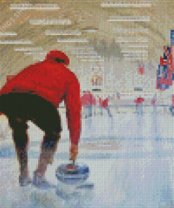 Aesthetic Curling Sport Art Diamond Paintings