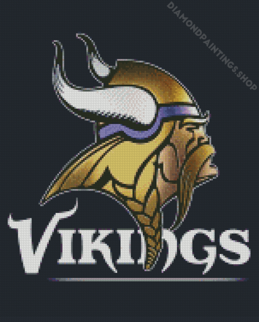 Aesthetic Minnesota Vikings Logo Poster Diamond Paintings