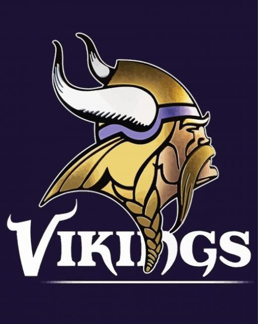 Aesthetic Minnesota Vikings Logo Poster Diamond Paintings