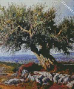 Aesthetic Olive Trees Diamond Paintings