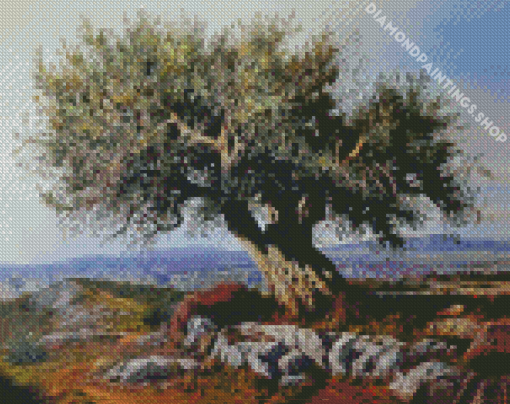 Aesthetic Olive Trees Diamond Paintings