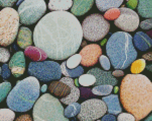 Aesthetic Beach Stones Diamond Paintings